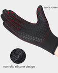 Winter Gloves Touch Screen Riding Motorcycle Sliding Waterproof Sports Gloves With Fleece