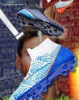 New Breathable Sports High-top Firm Ground Soccer Shoes