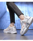 New Spring Women Sneakers Lightweight and Chunky Platform  Fashion Casual  Breathable Vulcanized Shoes