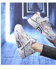 New Spring Women Sneakers Lightweight and Chunky Platform  Fashion Casual  Breathable Vulcanized Shoes