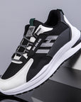 New Sneakers Men's Flying Weaving Mesh Surface Breathable Leisure Running Shoes