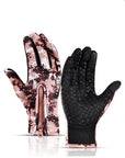 Winter Gloves Touch Screen Riding Motorcycle Sliding Waterproof Sports Gloves With Fleece