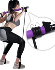 Fitness Yoga Pilates Bar Portable Gym Accessories Sport Elastic Bodybuilding Resistance Bands For Home Trainer Workout Equipment