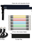 Fitness Yoga Pilates Bar Portable Gym Accessories Sport Elastic Bodybuilding Resistance Bands For Home Trainer Workout Equipment