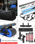 Double Wheel Abdominal Exerciser Women Men Automatic Rebound Ab Wheel Roller Waist Trainer Gym Sports Home Exercise Devices