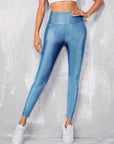 New Black High-Waisted Stretchy Solid Color Slim-Fit Pants for Women, Tight Leggings.