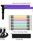 Fitness Yoga Pilates Bar Portable Gym Accessories Sport Elastic Bodybuilding Resistance Bands For Home Trainer Workout Equipment