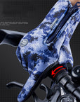 Winter Gloves Touch Screen Riding Motorcycle Sliding Waterproof Sports Gloves With Fleece