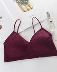 Women Sports Bras Fast Dry Elastic Padded Gym Running skeep Bra Solid color Fitness Yoga Sport breathable Tops
