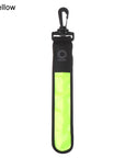 1Pc LED Glowing Luminous Reflective Safety Alert Hand Strap Wristband Bicycle Armband Light Backpack Hanging Light Night Running