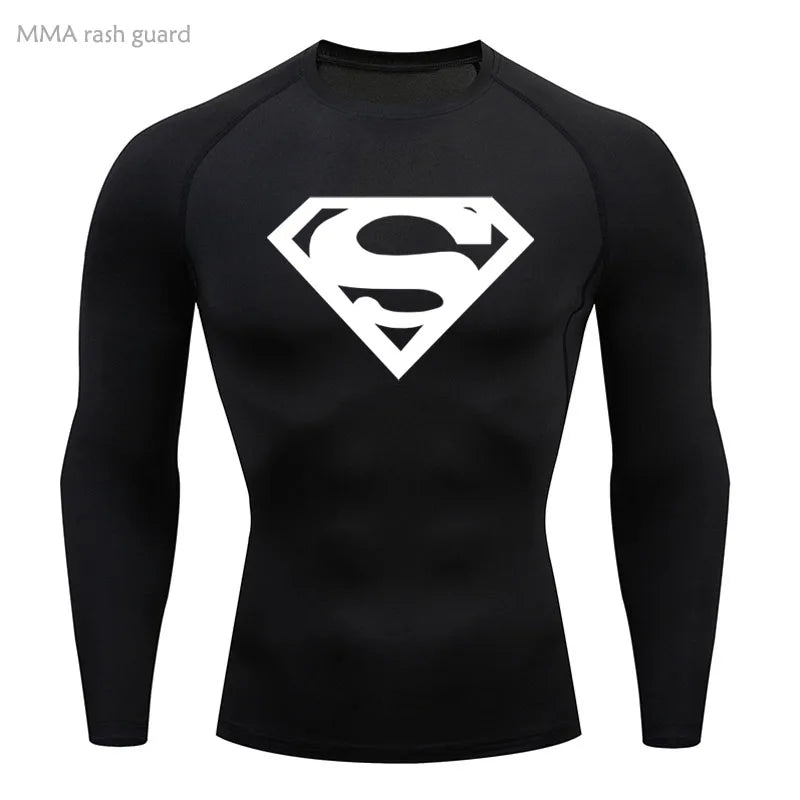 Sports Compression Shirt Men's T-Shirt Short Sleeve Quick Dry Summer Fitness Top Bodybuilder T-shirt Running Men's Gym Clothing