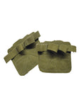 1 Pair Cowhide Bodybuilding Gym Gloves Four-finger Palm Protection Anti-slip Wear-resistant Fitness Sports Training Palm Guard