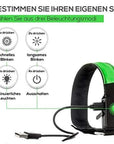 Outdoor Sports Night Running Armband LED Lamp USB Rechargeable Safety Belt Arm Leg Warning Wristband Cycling Bike Bicycle Light