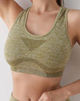 Women Sports Bras Yoga Top Vest High Shockproof Quick-drying Yoga Gym Running Fitness Underwear Ladies Seamless Sportswear