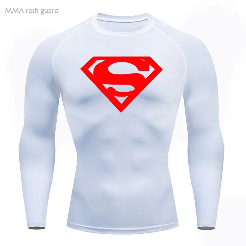 Sports Compression Shirt Men's T-Shirt Short Sleeve Quick Dry Summer Fitness Top Bodybuilder T-shirt Running Men's Gym Clothing