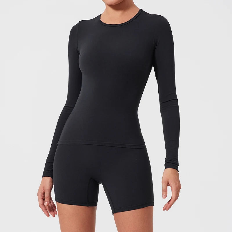 Ctenkevet 2Pcs Sets Gym Clothes Sports Outfit Suit Women Outdoors Workout Tights Set Yoga Wear Female Running Training T-Shirt