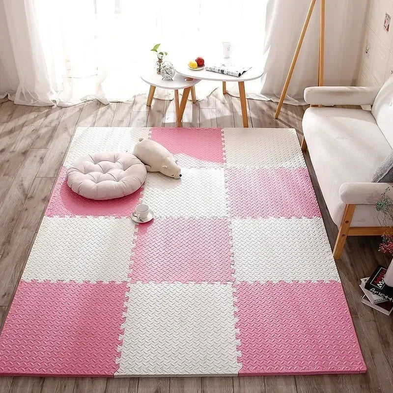 4~20Pcs Puzzle Fitness Mat, Eva Interlocking Foam Floor Tiles for Home Gym, Home Gym Equipment Mat, Non-Slip Floor Mat for Kids