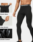Men's 2-in-1 Running Shorts with Compression Leggings Quick DryFitness Workout Pants for Gym Training & Jogger
