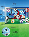 Soccer Game Mat Set Outdoor Indoor Soccer Toys Multiplayer Football Goal Shooting Leisure Sport Fun Indoor and Outdoor