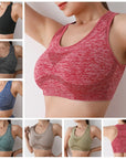 Sports Women Bras Yoga Top Vest High Shockproof Quick-drying Yoga Gym Running Fitness Underwear Ladies Seamless Sportswear