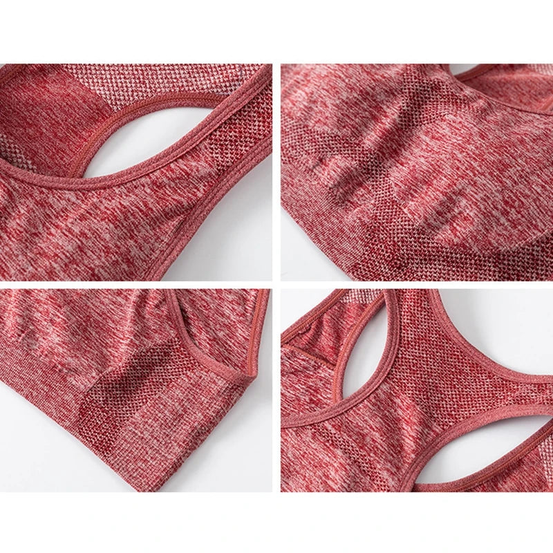 Sports Women Bras Yoga Top Vest High Shockproof Quick-drying Yoga Gym Running Fitness Underwear Ladies Seamless Sportswear