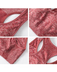Sports Women Bras Yoga Top Vest High Shockproof Quick-drying Yoga Gym Running Fitness Underwear Ladies Seamless Sportswear