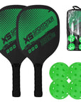 Pickleball Rackets Set Pickleball Paddle Set of 2 Rackets & 4 Pickleballs Balls Pickle-Ball Racquet with Balls Sports Accessory