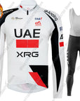 UAE Team Cycling Jersey 2026 Set Clothing Suit Winter Summer Mens Long Sleeve MTB Bike Road Pants Bib Ropa Ciclismo