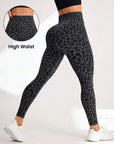 High Waist Sports Leggings Women Seamless Leopard Yoga Pants Sexy Hip Lift Trainning Fitness Outdoor Sports Tights for Women