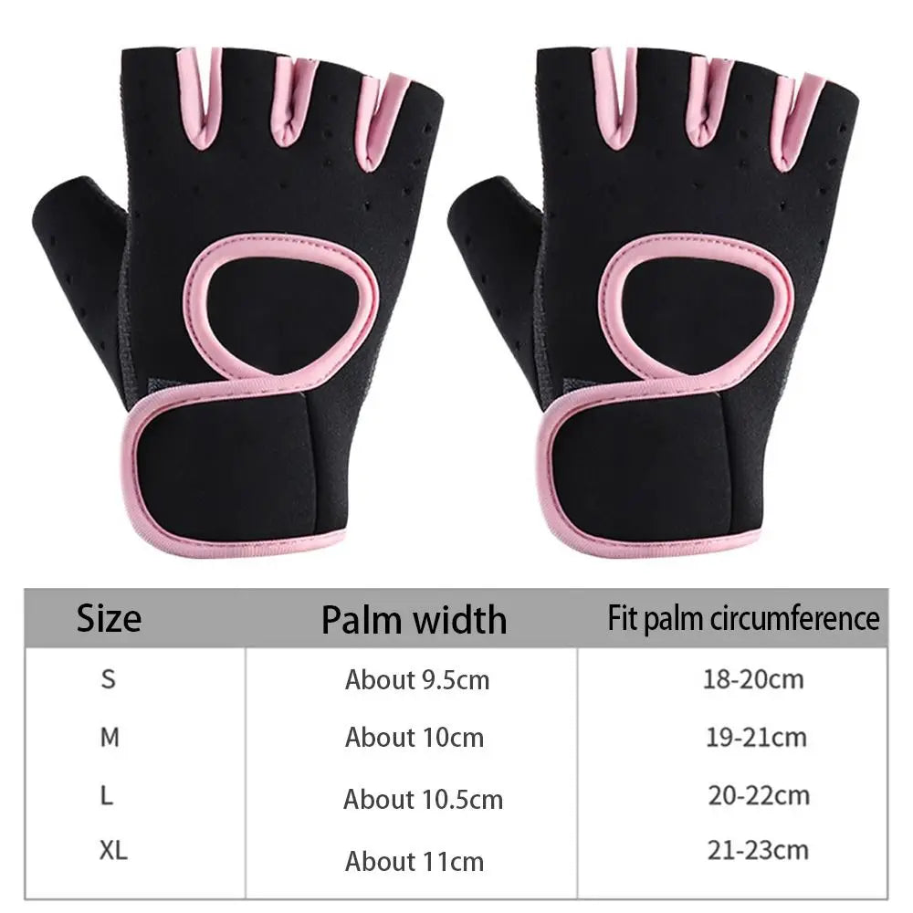 Weightlifting Gloves Women Men Fitness Gym Gloves Half Finger Breathable Non-slip Gel Pad Bodybuilding Training Dumbbells Gloves