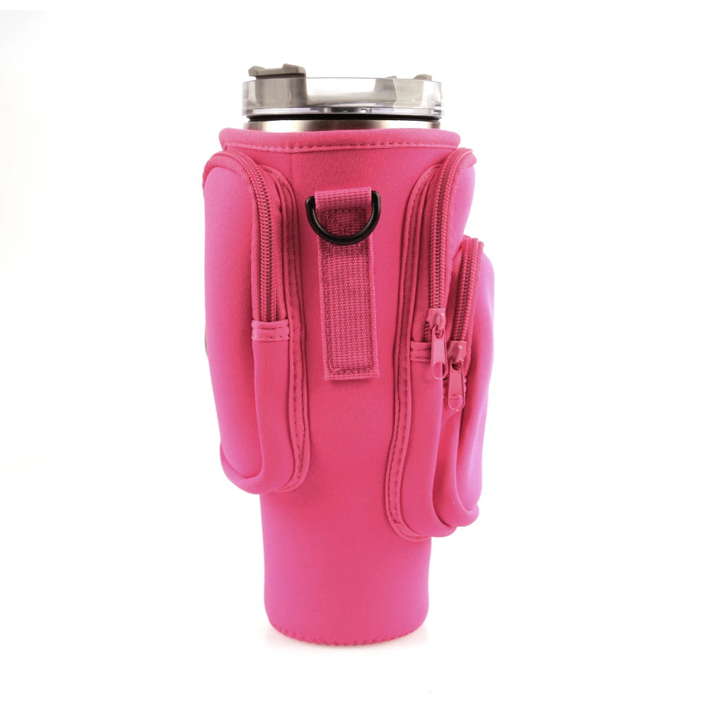 1pc Crossbody Bag Insulated Water Bottle Cover Sleeve for Stanley Cup Anti-fall 30oz/40oz Tumbler Protective Carrier Pouch Strap