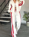 Women Hooded Tracksuit Sports 2 Pieces Set Sweatshirts Pullover Hoodies Pants Suit Home Sweatpants Trousers Outfits 2026