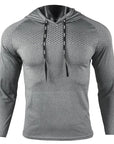 Men's Sport T-shirts Hoodie Fitness Running Shirts Tops Long Sleeve Workout Male Tops Tee Sportwear Training Sweatshirt Men