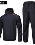 Sauna Suit Unisex Gym Clothing Set Men Full Body Sweating Sportswear Women Boxing Training Running Fitness Weight Loss Tracksuit