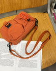 Sports Crossbody Bag, Workwear Style Design, Single Shoulder Bag, Multifunctional Lightweight Chest Bag, Mobile Phone Bag