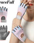 1Pair Workout Gloves Men Women Gym Lifting Fitness Climbing Exercises Work Out Wrist Belt Shock Absorb Foam Pad Palm Crossfit