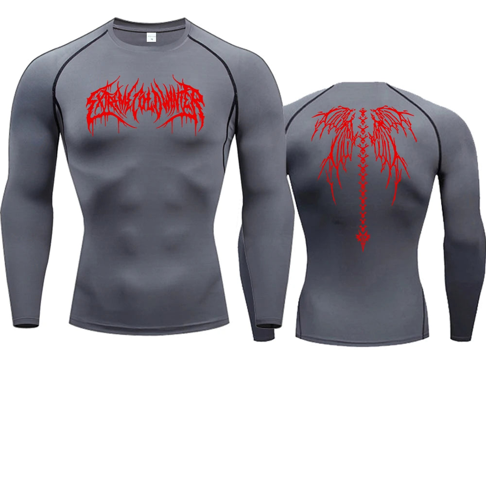 Men's T-shirt Men Running Sport T Shirt Men Compression Fitness Tops Tee Quick DryTight Training Gym Sport Running Shirts Jersey