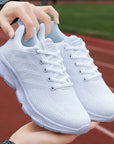 New Sneakers Women Casual Shoes Fashion Breathable Walking Mesh Flat Shoes Women 2024 Tenis Feminino White Ladies sports Shoes