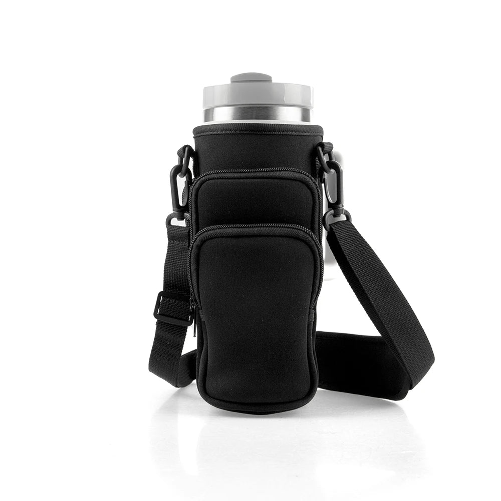 1pc Crossbody Bag Insulated Water Bottle Cover Sleeve for Stanley Cup Anti-fall 30oz/40oz Tumbler Protective Carrier Pouch Strap