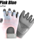 1Pair Workout Gloves Men Women Gym Lifting Fitness Climbing Exercises Work Out Wrist Belt Shock Absorb Foam Pad Palm Crossfit