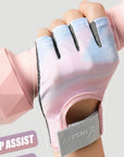 1Pair Workout Gloves Men Women Gym Lifting Fitness Climbing Exercises Work Out Wrist Belt Shock Absorb Foam Pad Palm Crossfit