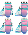 1/2/4 Piece 40oz Water Bottle Carrier Bag Pouch Cover for Thermos Water Bottle Holder Adjustable Shoulder Strap Mug Cover