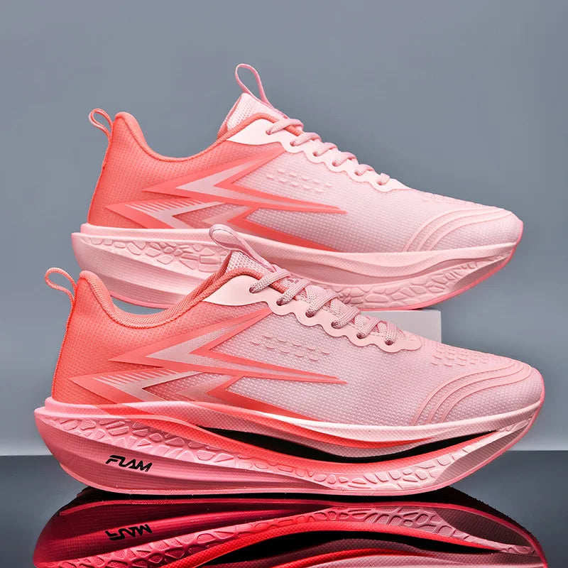 Running Shoes Speciality Marathon Men Sports Breathable Lightweight Carbon Board Women's Comfortable Athletic Nonskid Sneakers