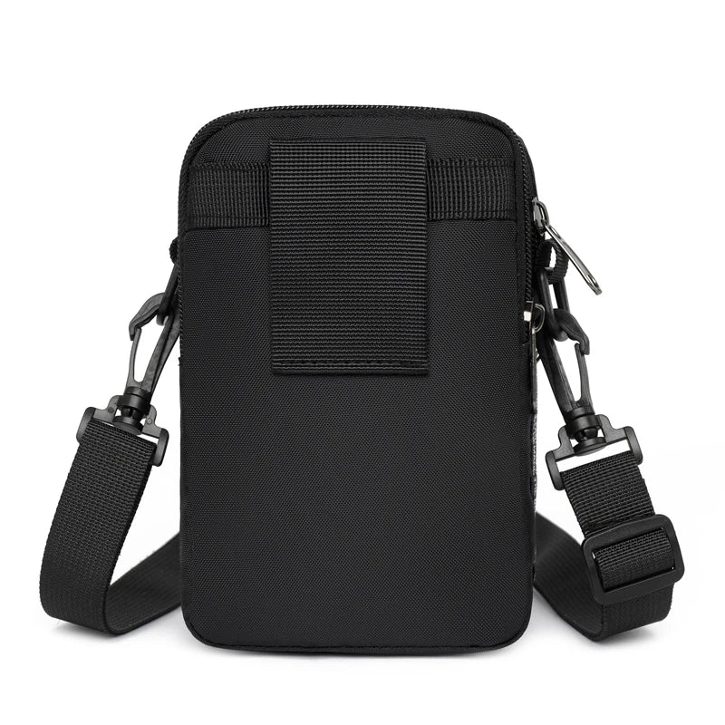 Sports Wallet Phone Bag Shoulder Bag Pouch Case Belt Handbag Purse Coin Wallet Retro Key Holder Small Money Bag
