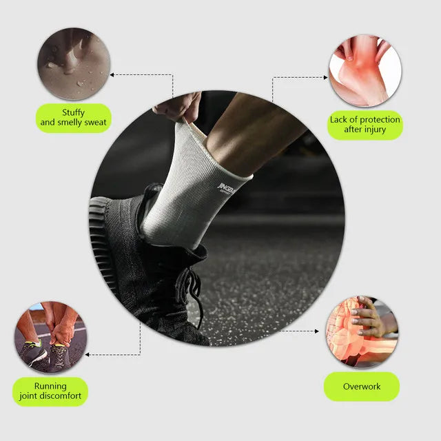 2Pcs Knitted Ankle Support For Sprains Arthritis Tendonitis Running Football Foot Protection Ankle Sleeve Sock Sports Anklet