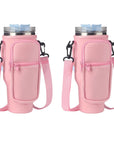 1/2/4 Piece 40oz Water Bottle Carrier Bag Pouch Cover for Thermos Water Bottle Holder Adjustable Shoulder Strap Mug Cover