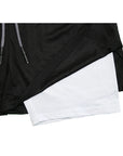 2023 Men Sport Shorts Sportswear Double-deck Running Shorts 2 In 1 Beach Bottoms Summer Gym Fitness Training Jogging Short Pants