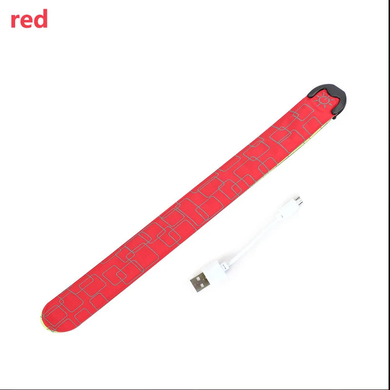 Night Running Armband LED Light Band Cycling Safety Armband Outdoor Sports Safety Arm Belt Leg Warning Rechargeable Wristband