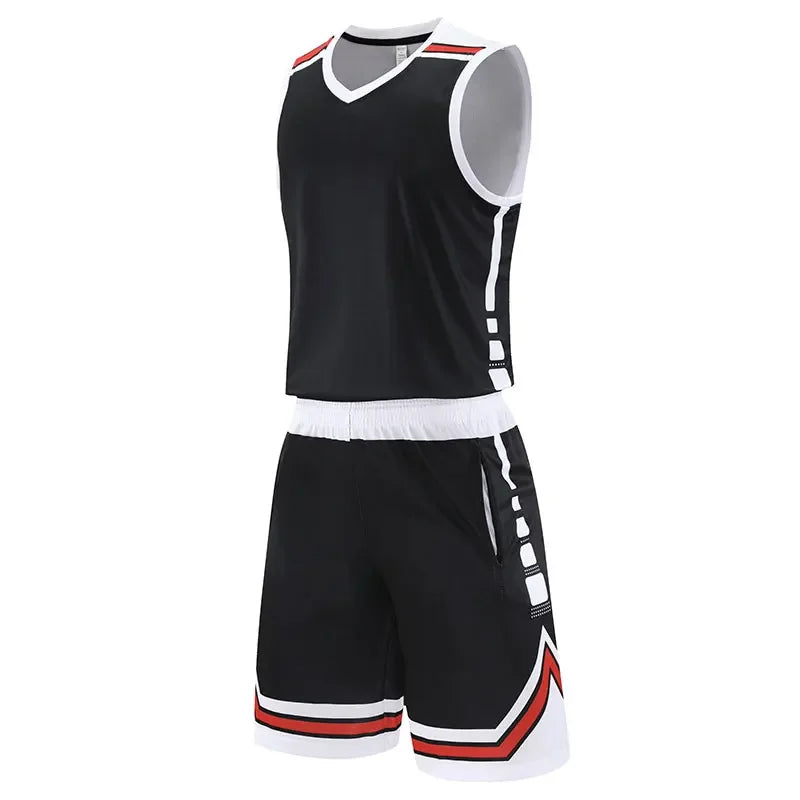 2pcs Set Basketball Sportswear Suits Plus Size Outdoor Running Sport Shirts Tops Shorts Fitness Breathable Tennis Sportswear