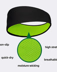 Sports Sweatband for Men Breathable Mesh Design Elastic Hairbands Yoga Headbands Headwear or Running Yoga Fitness Workout